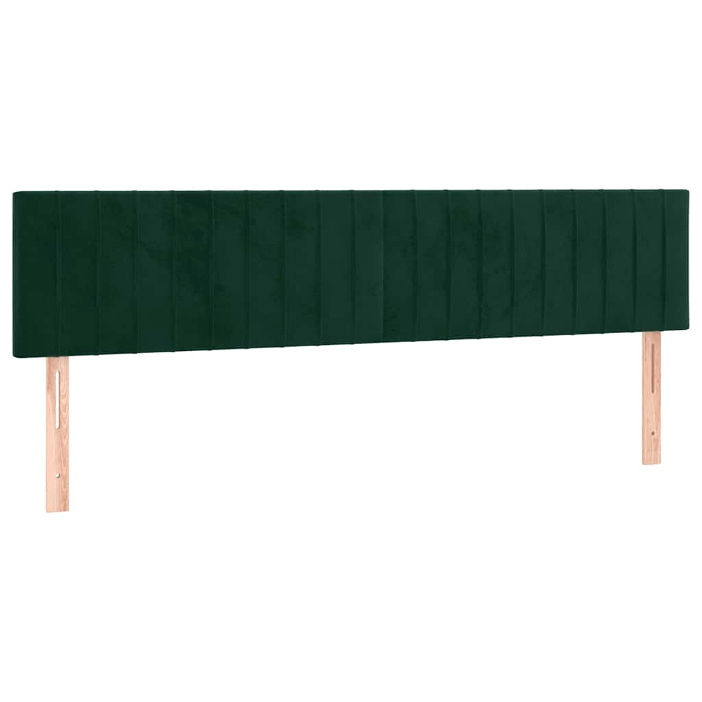 Têtes de lit Vert foncé 200x5x78/88 cm Velours - XIOS