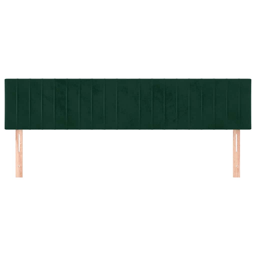 Têtes de lit Vert foncé 200x5x78/88 cm Velours - XIOS