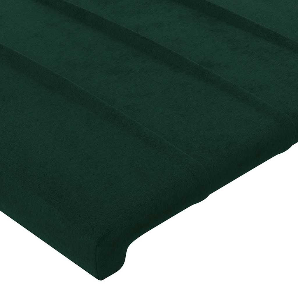 Têtes de lit Vert foncé 200x5x78/88 cm Velours - XIOS