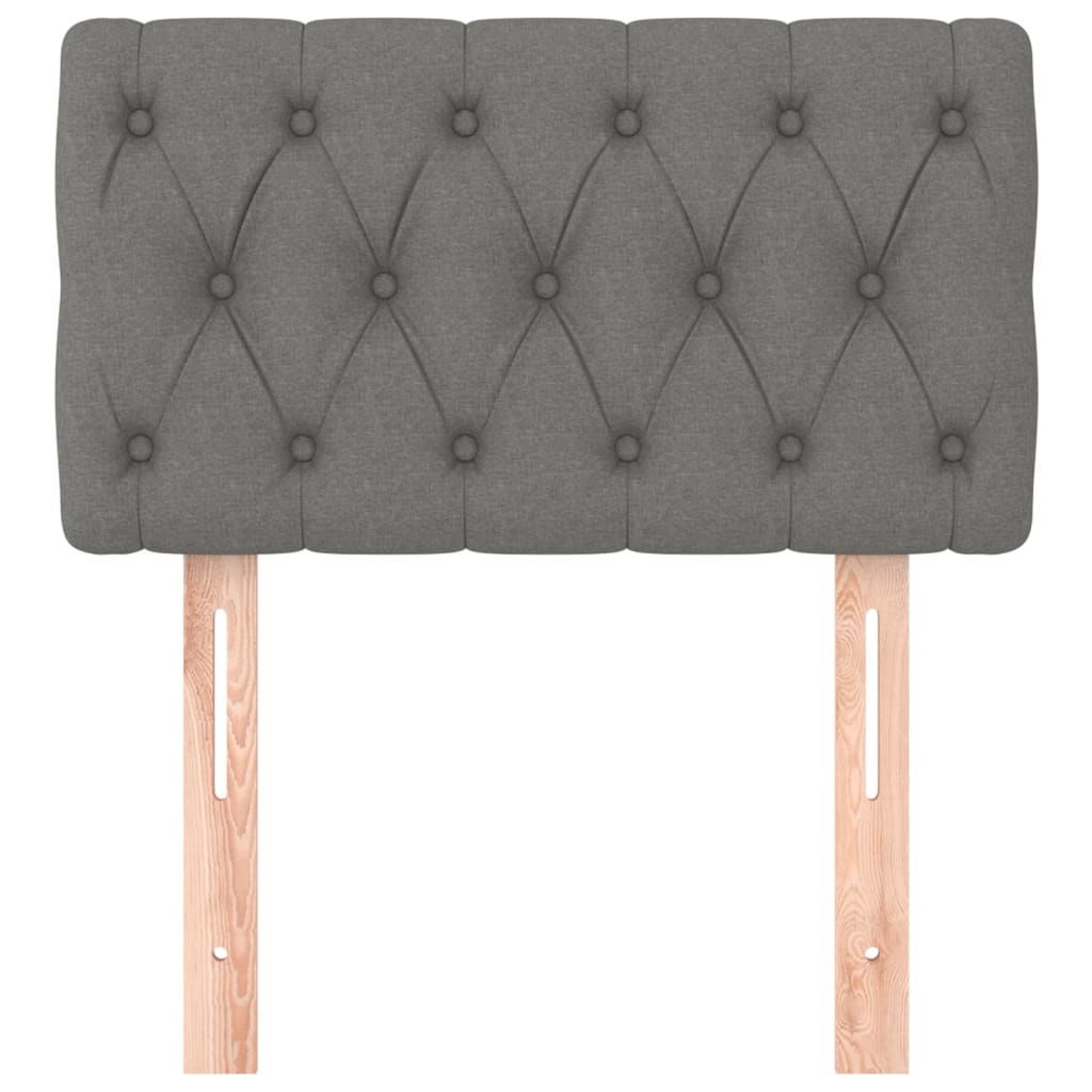 Tête de lit Gris foncé 80x7x78/88 cm Tissu - XIOS