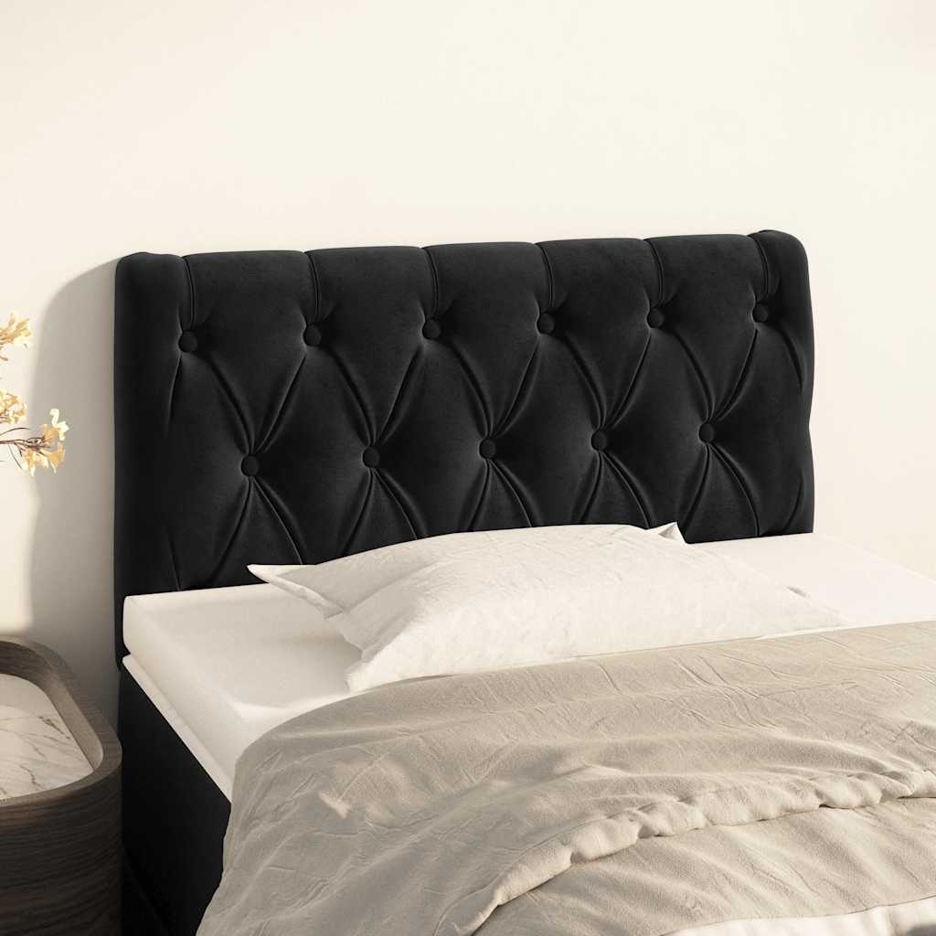 Tête de lit Noir 80x7x78/88 cm Velours - XIOS