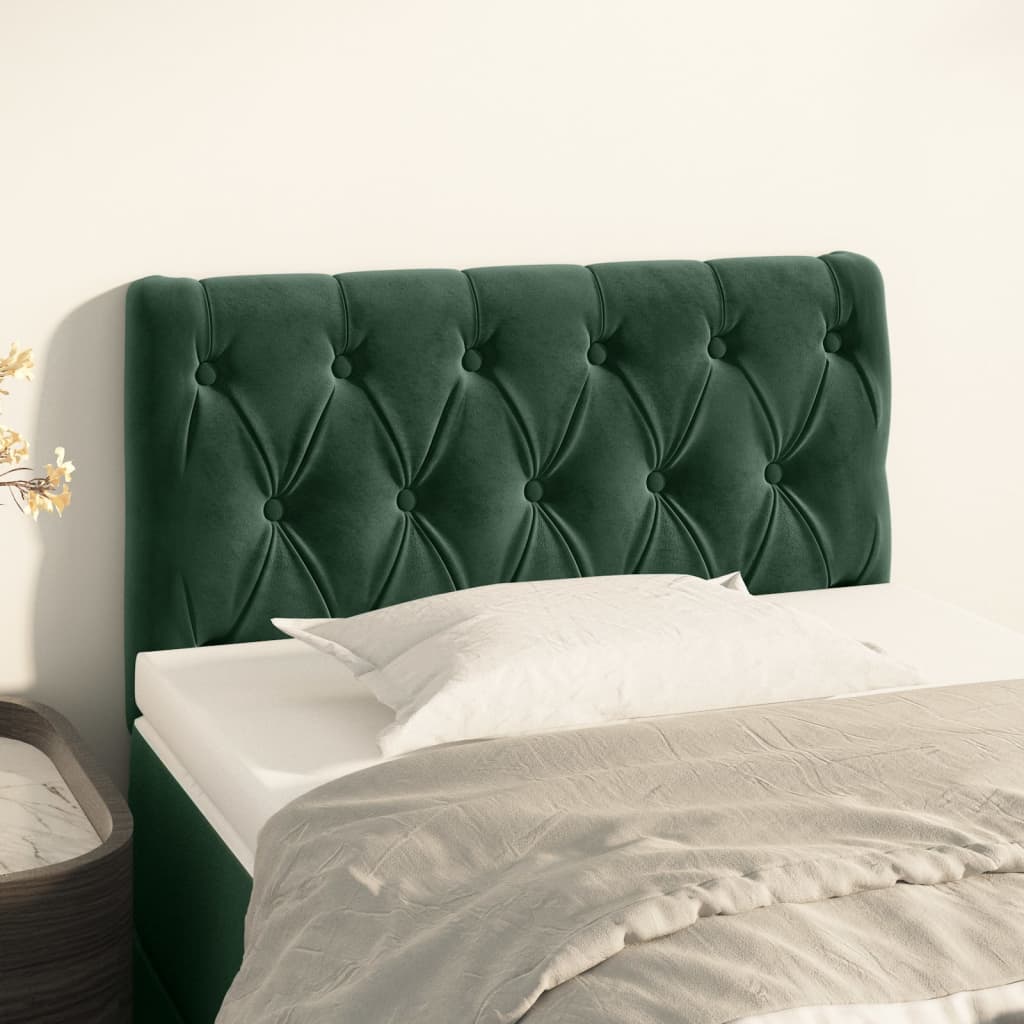 Tête de lit Vert foncé 80x7x78/88 cm Velours - XIOS