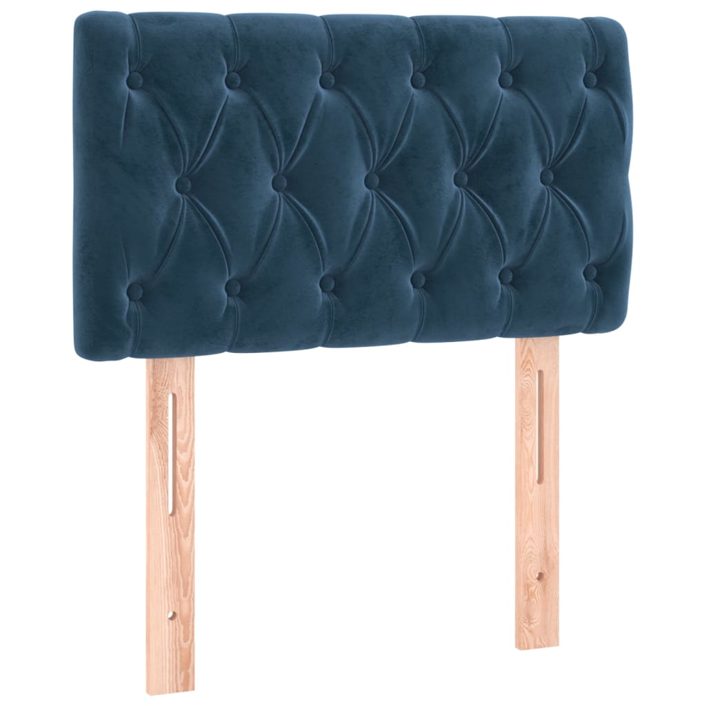 Tête de lit Bleu foncé 80x7x78/88 cm Velours - XIOS