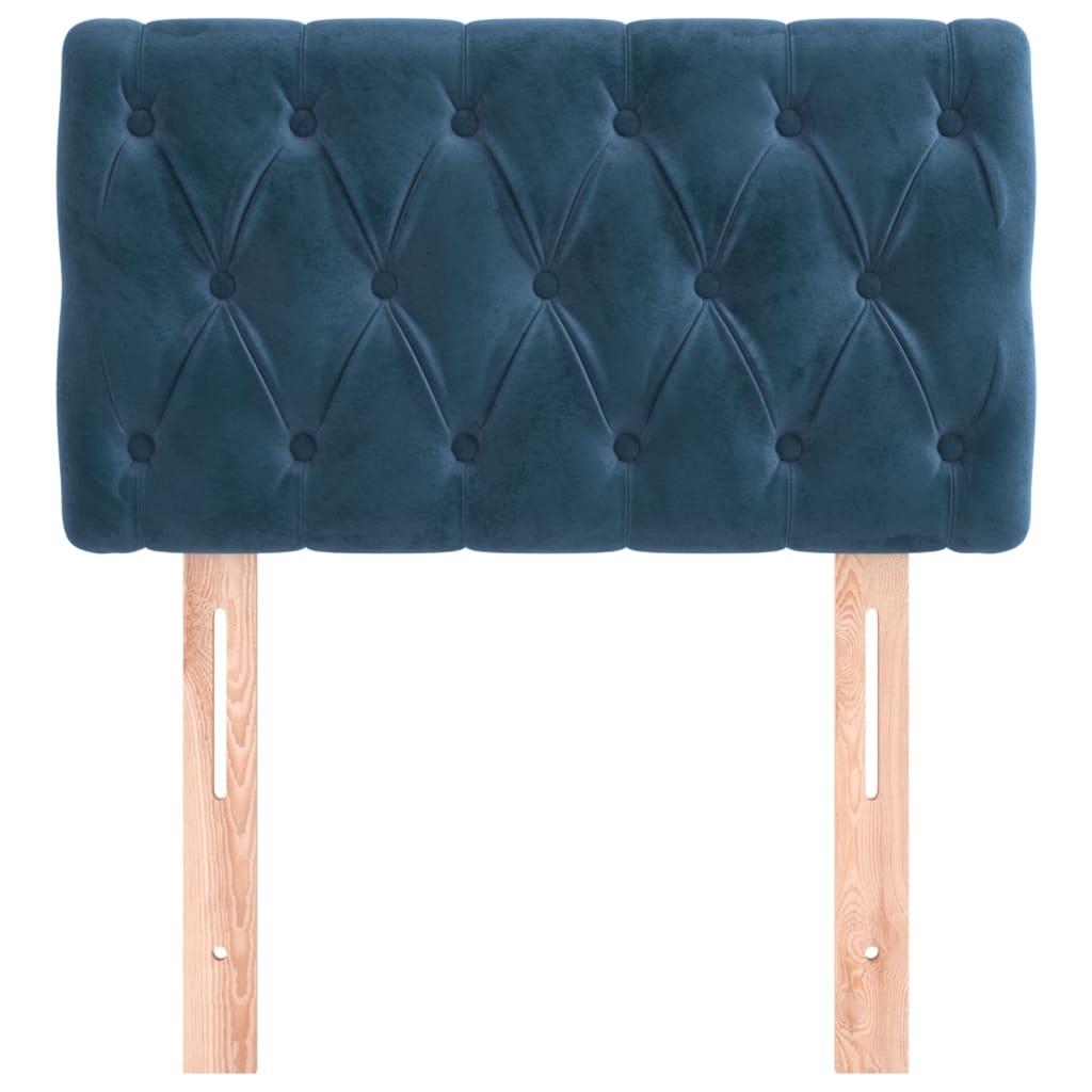 Tête de lit Bleu foncé 80x7x78/88 cm Velours - XIOS