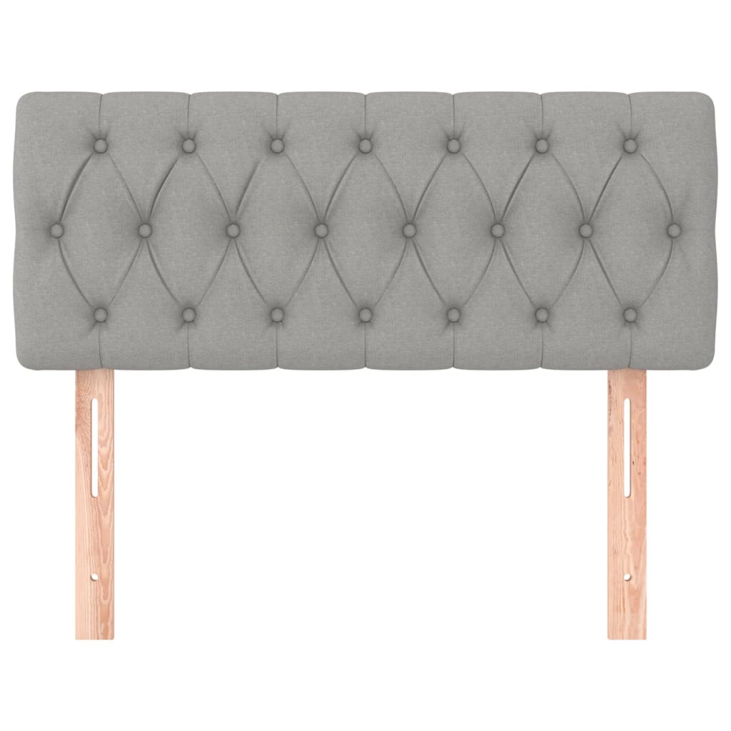 Tête de lit Gris clair 90x7x78/88 cm Tissu - XIOS