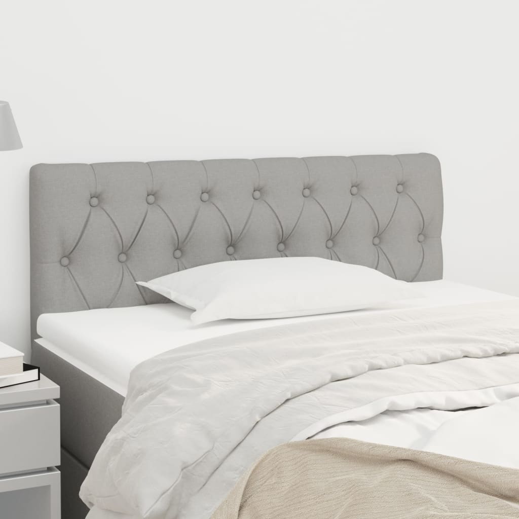 Tête de lit Gris clair 90x7x78/88 cm Tissu - XIOS