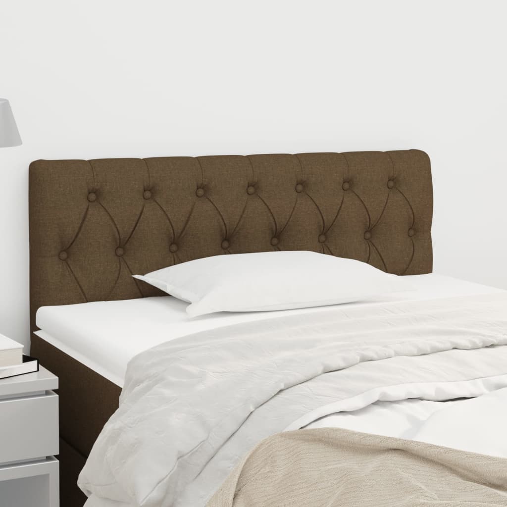 Tête de lit Marron Foncé 90x7x78/88 cm Tissu - XIOS