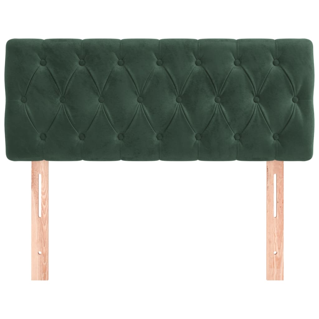 Tête de lit Vert foncé 90x7x78/88 cm Velours - XIOS