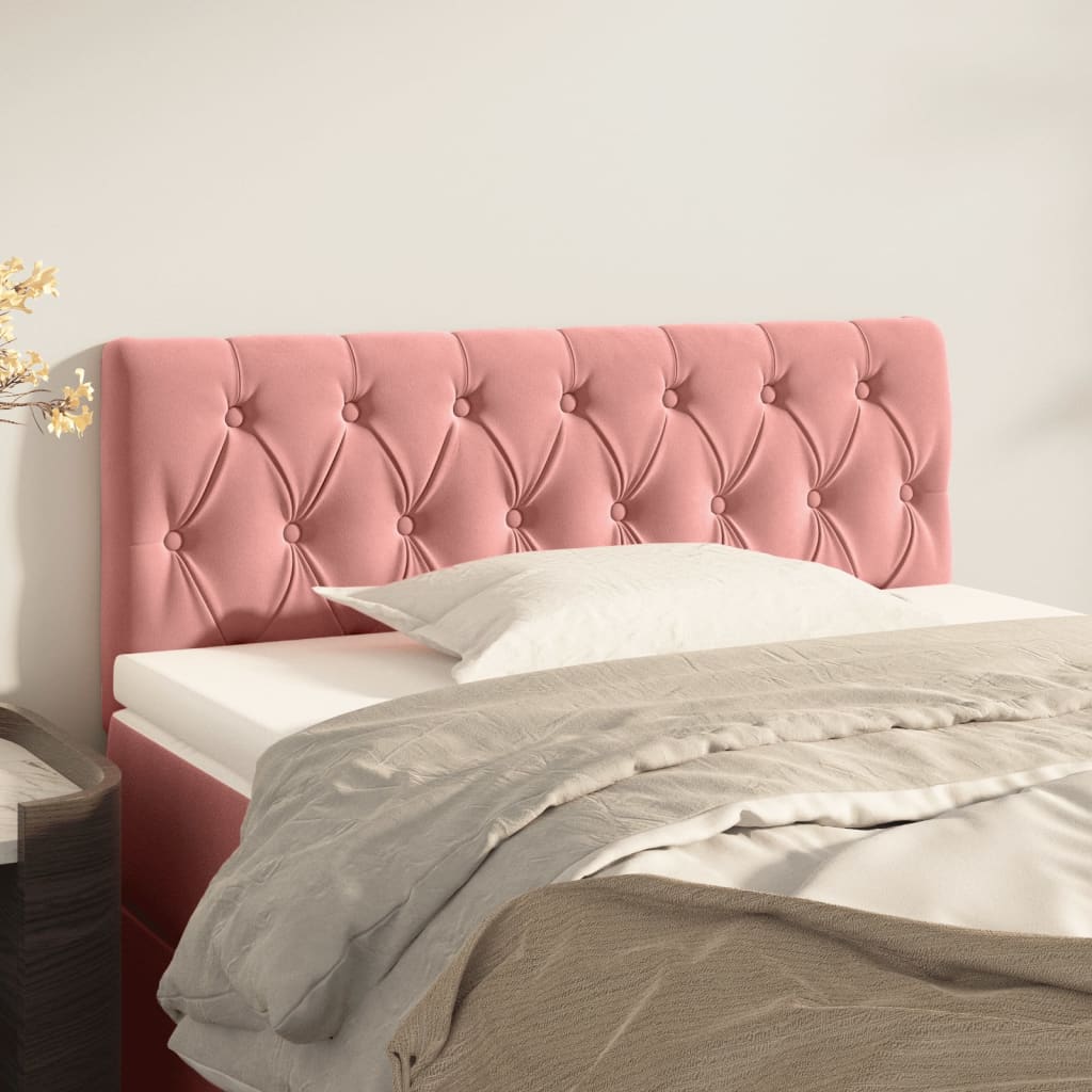 Tête de lit Rose 90x7x78/88 cm Velours - XIOS