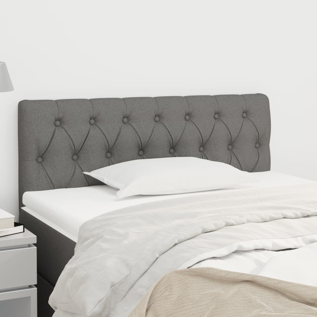 Tête de lit Gris foncé 100x7x78/88 cm Tissu - XIOS
