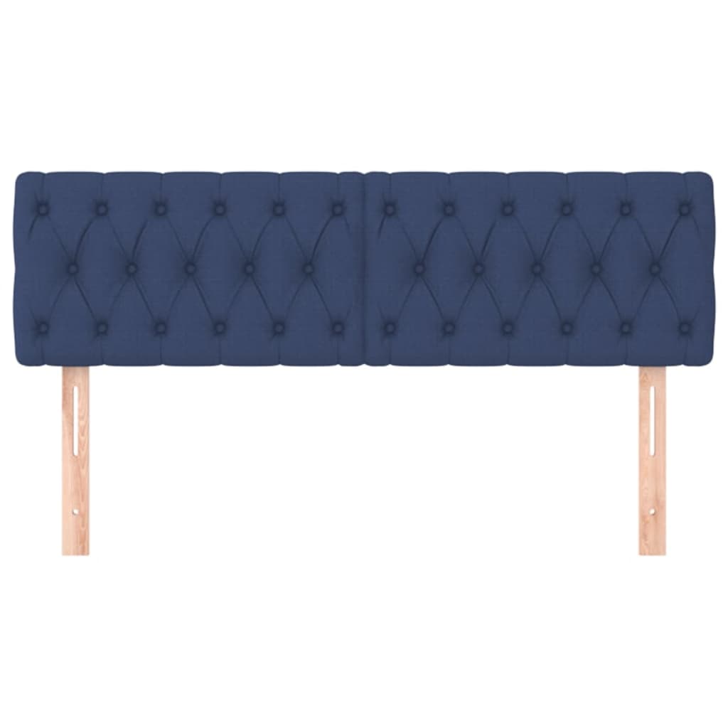 Têtes de lit Bleu 144x7x78/88 cm Tissu - XIOS