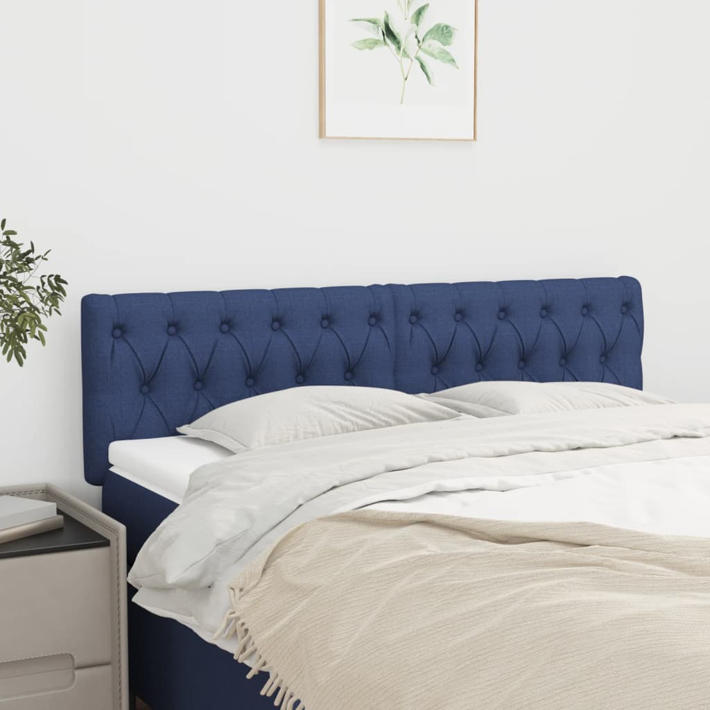 Têtes de lit Bleu 144x7x78/88 cm Tissu - XIOS