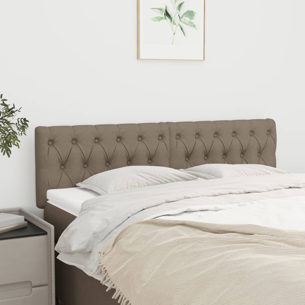 Têtes de lit 2 pcs Taupe 80x7x78/88 cm Tissu - XIOS