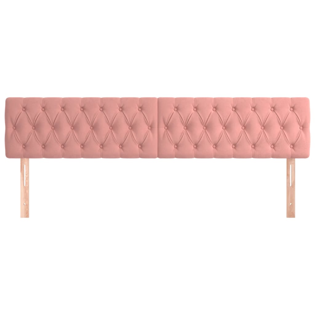 Têtes de lit Rose 200x7x78/88 cm Velours - XIOS