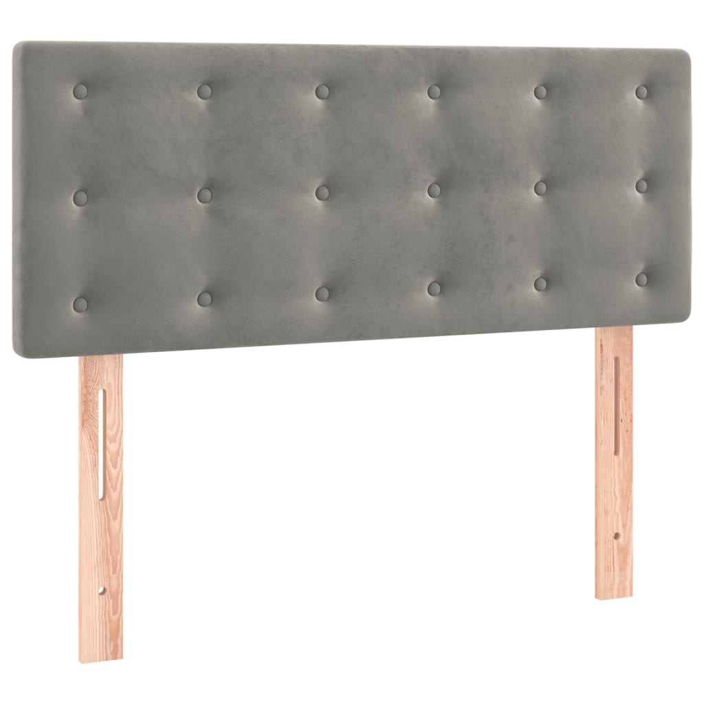 Tête de lit Gris clair 80x5x78/88 cm Velours - XIOS