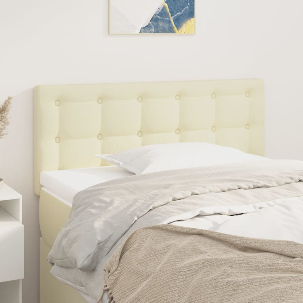 Tête de lit Crème 100x5x78/88 cm Similicuir - XIOS