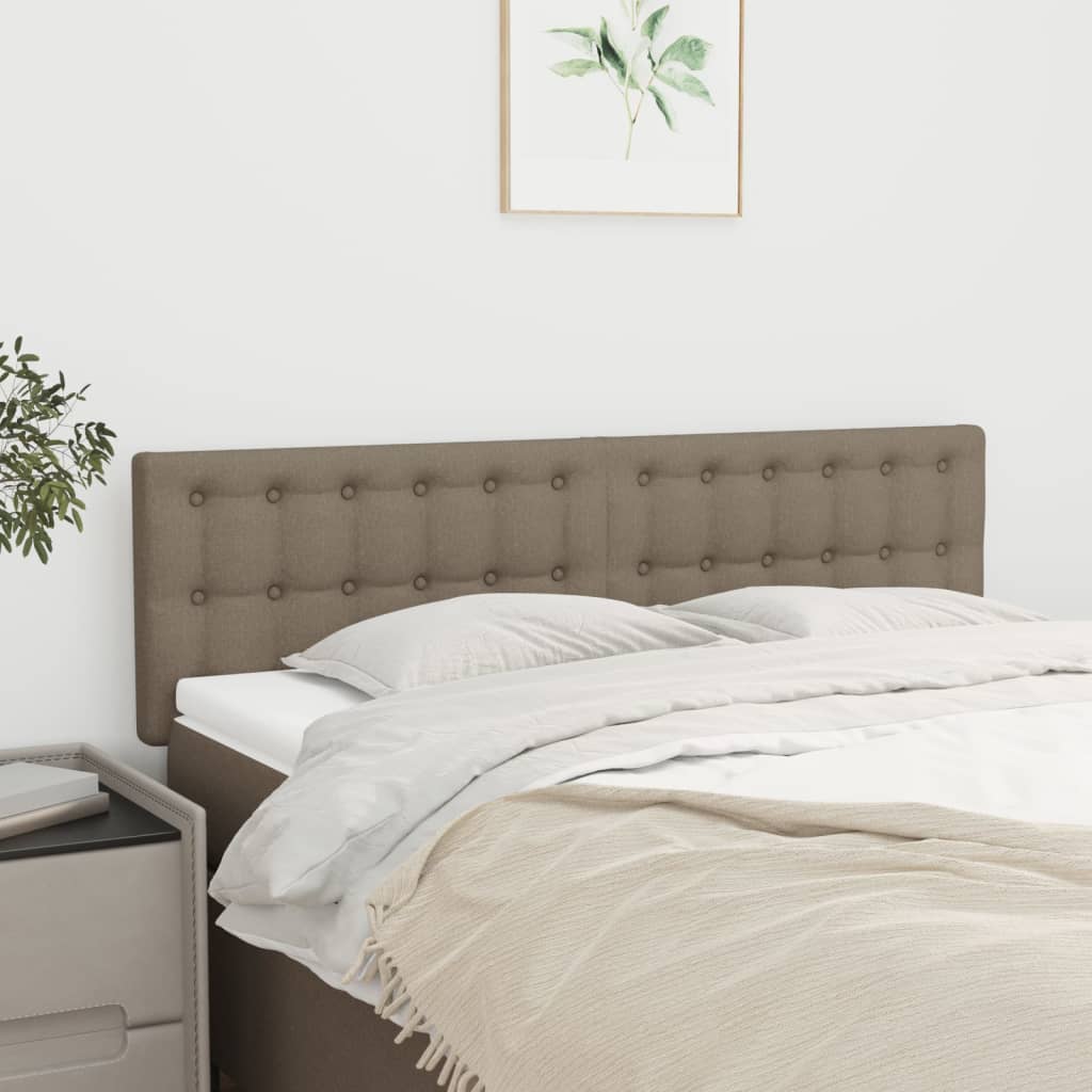 Têtes de lit Taupe 144x5x78/88 cm Tissu - XIOS