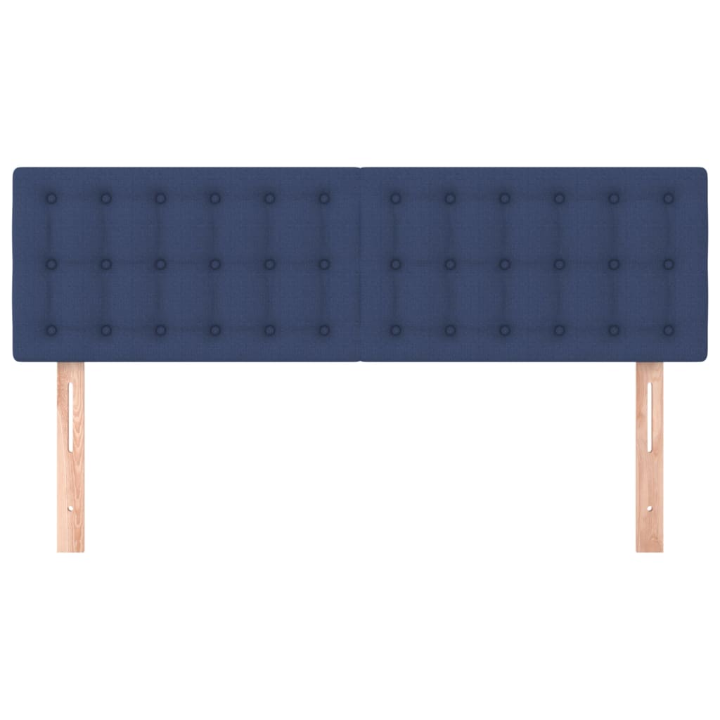 Têtes de lit Bleu 144x5x78/88 cm Tissu - XIOS