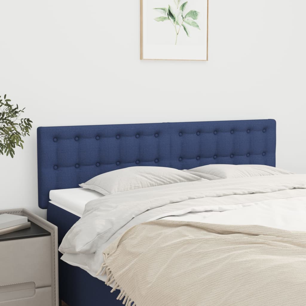 Têtes de lit Bleu 144x5x78/88 cm Tissu - XIOS