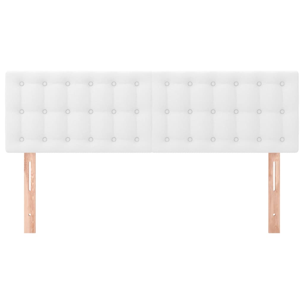 Têtes de lit Blanc 144 x 5 x 78/88 cm Similicuir
