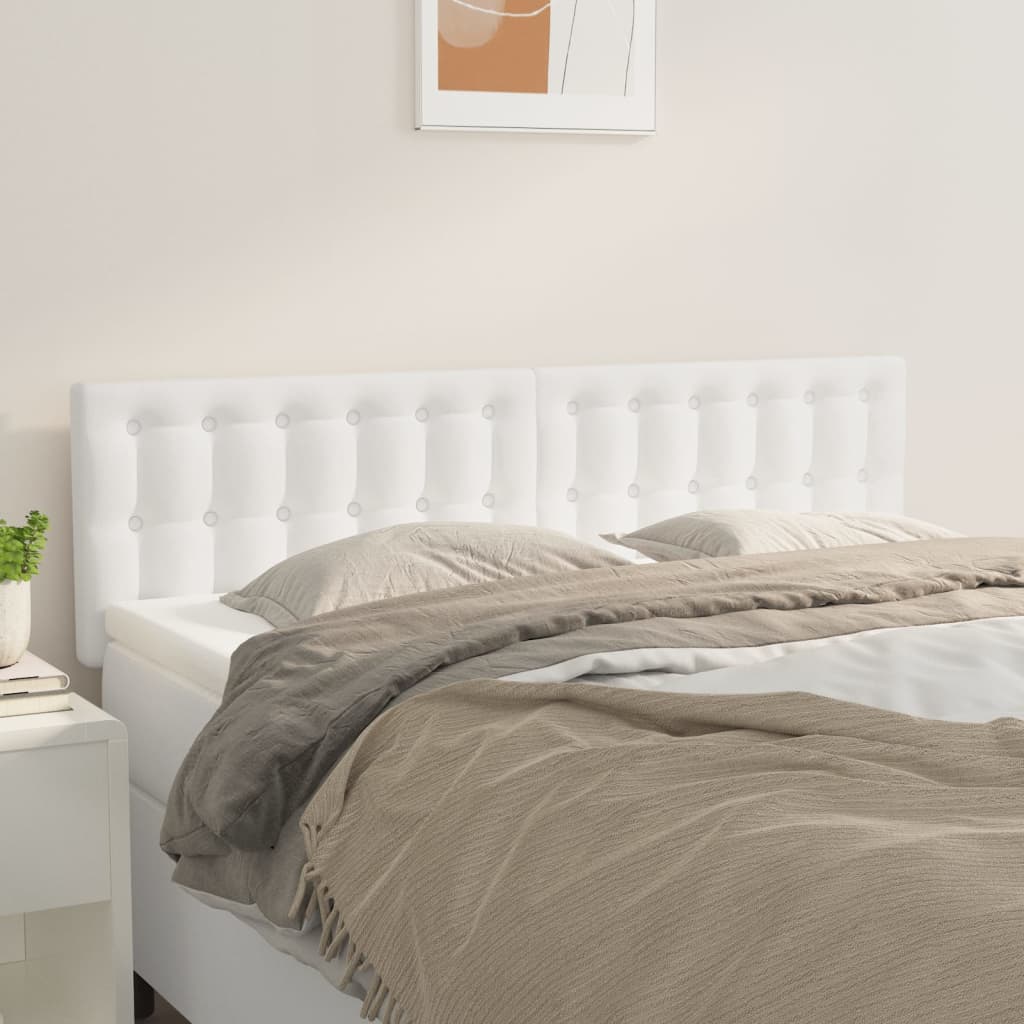Têtes de lit Blanc 144 x 5 x 78/88 cm Similicuir