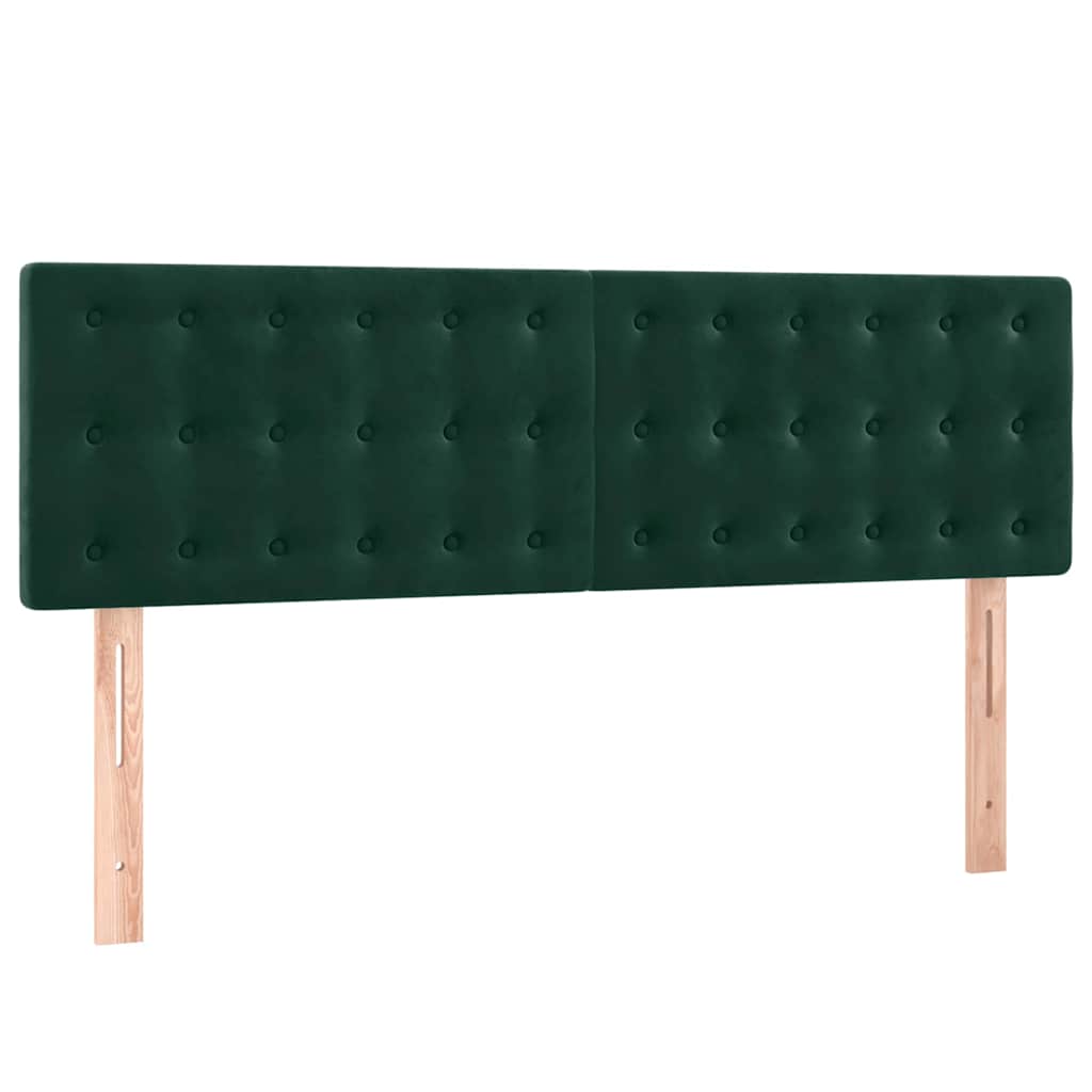 Têtes de lit Vert foncé 144x5x78/88 cm Velours - XIOS