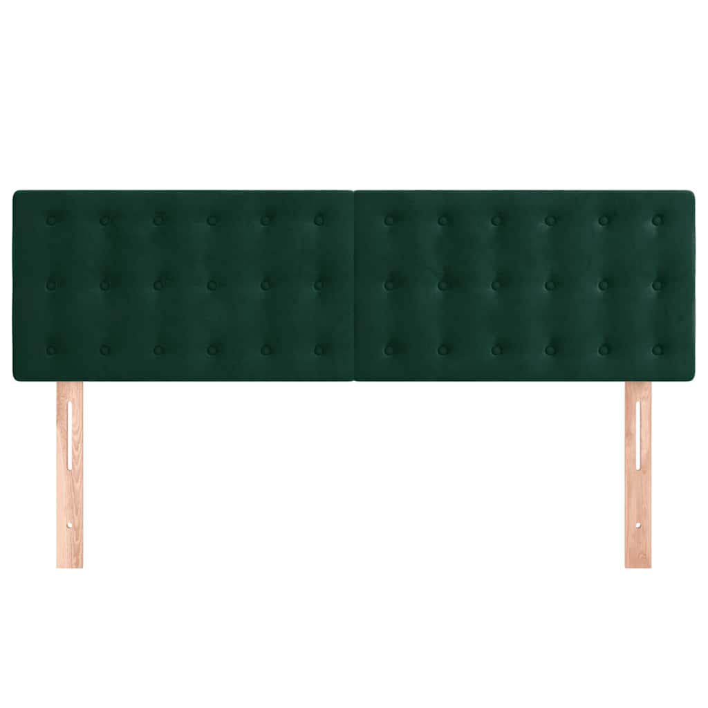 Têtes de lit Vert foncé 144x5x78/88 cm Velours - XIOS