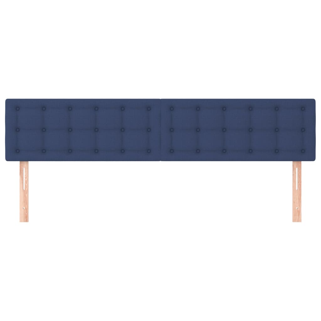Têtes de lit Bleu 160x5x78/88 cm Tissu - XIOS