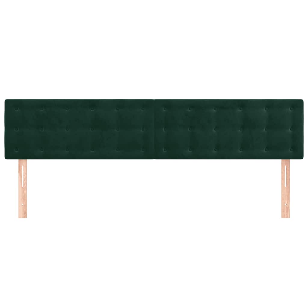 Têtes de lit Vert foncé 160x5x78/88 cm Velours - XIOS