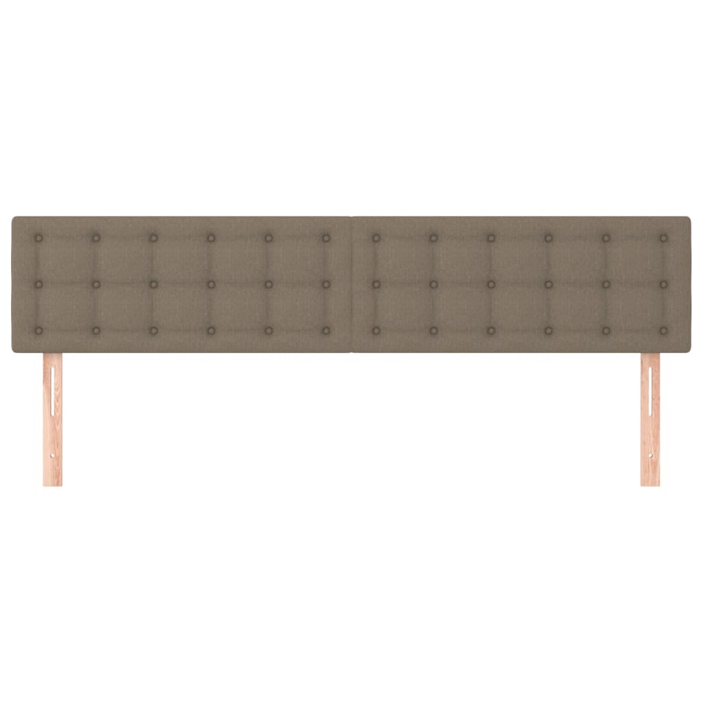 Têtes de lit 2 pcs Taupe 90x5x78/88 cm Tissu - XIOS
