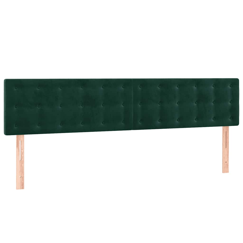 Têtes de lit Vert foncé 180x5x78/88 cm Velours - XIOS