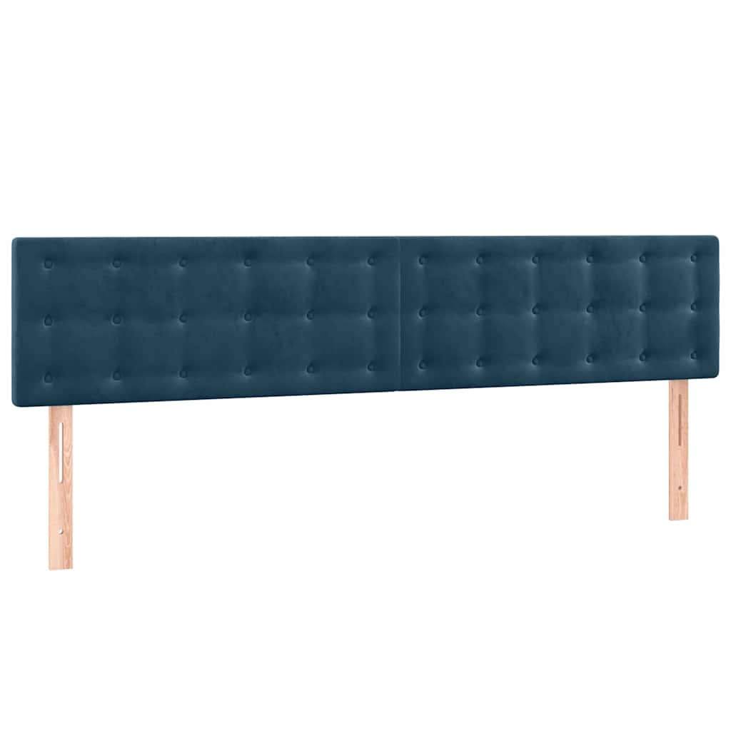 Têtes de lit Bleu foncé 180 x 5 x 78/88 cm Velours - XIOS