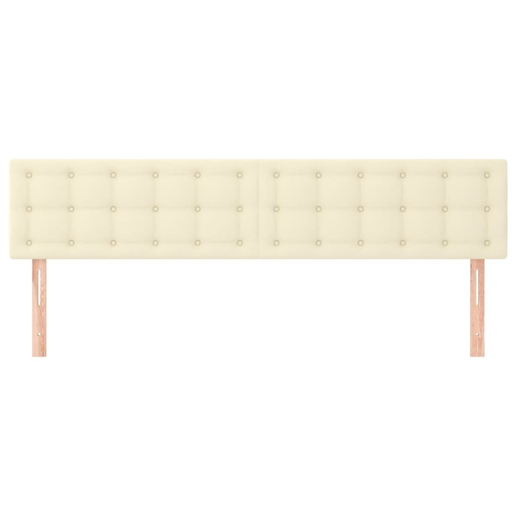 Têtes de lit Crème 200x5x78/88 cm Similicuir - XIOS