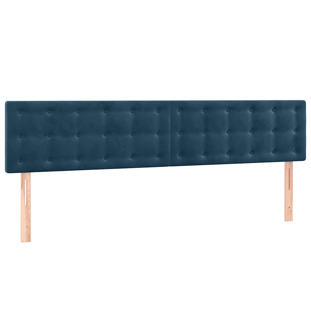 Têtes de lit Bleu foncé 200 x 5 x 78/88 cm Velours - XIOS