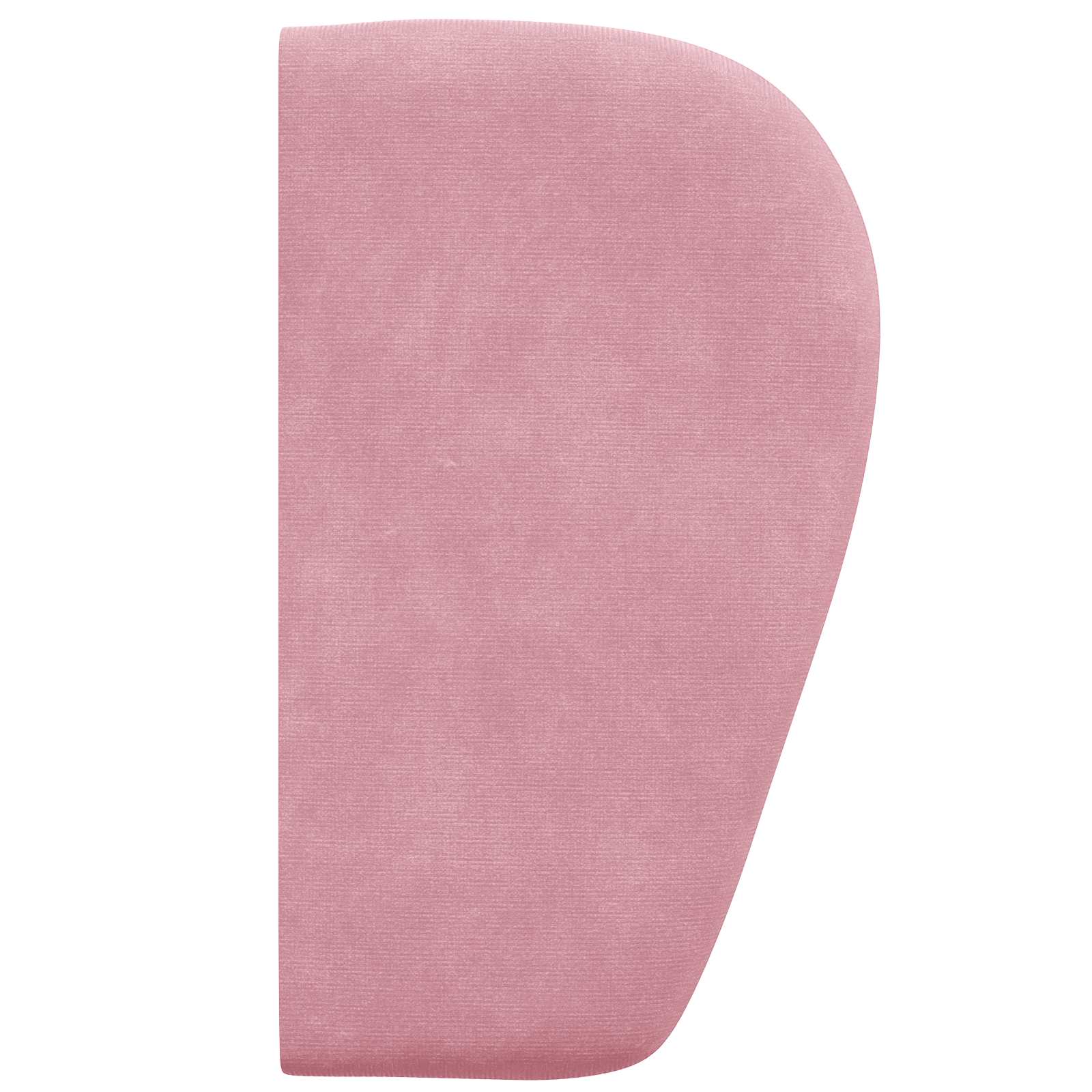 Oreille de tête de lit Rose 40 x 23 x 6 cm Velours - XIOS