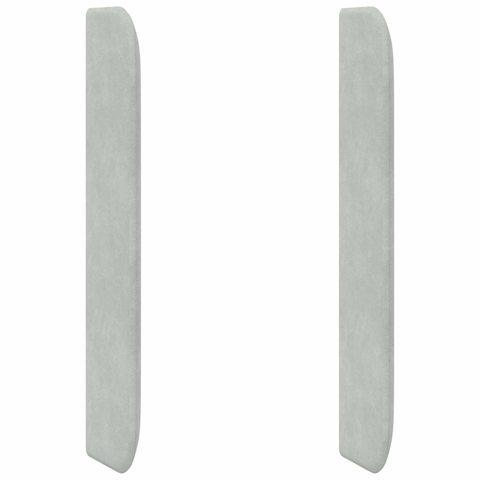 Oreille de tête de lit Gris clair 80 x 16 x 4 cm Velours - XIOS