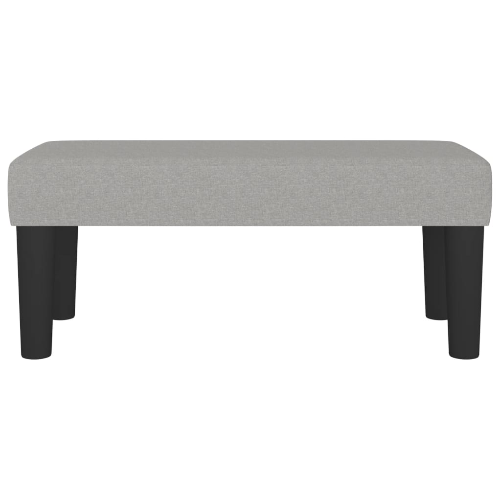 Banc Gris clair 70x30x30 cm Tissu - XIOS