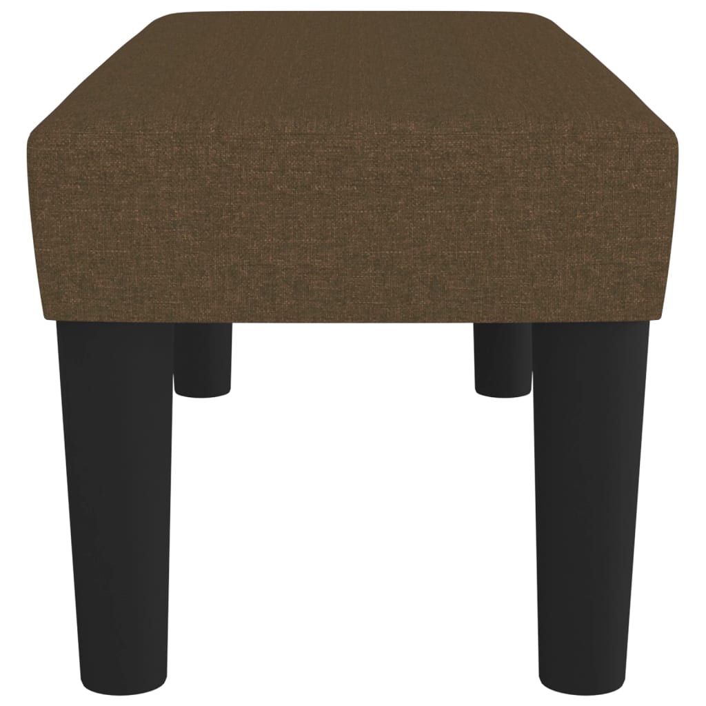 Banc Marron foncé 70x30x30 cm Tissu - XIOS