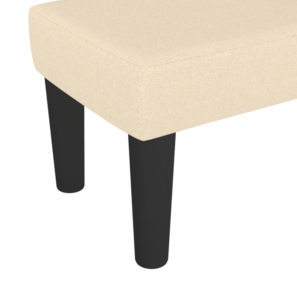 Banc Crème 70x30x30 cm Tissu - XIOS