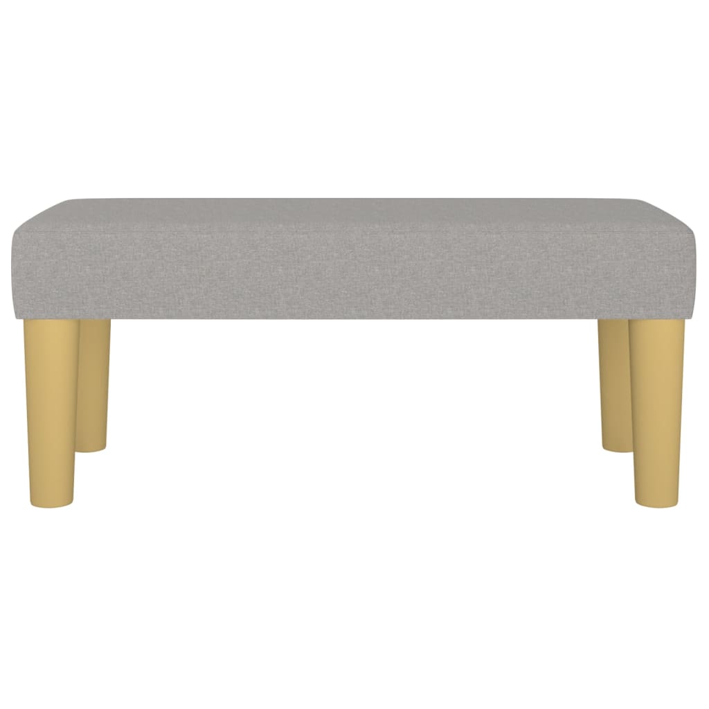 Banc Gris clair 70x30x30 cm Tissu - XIOS