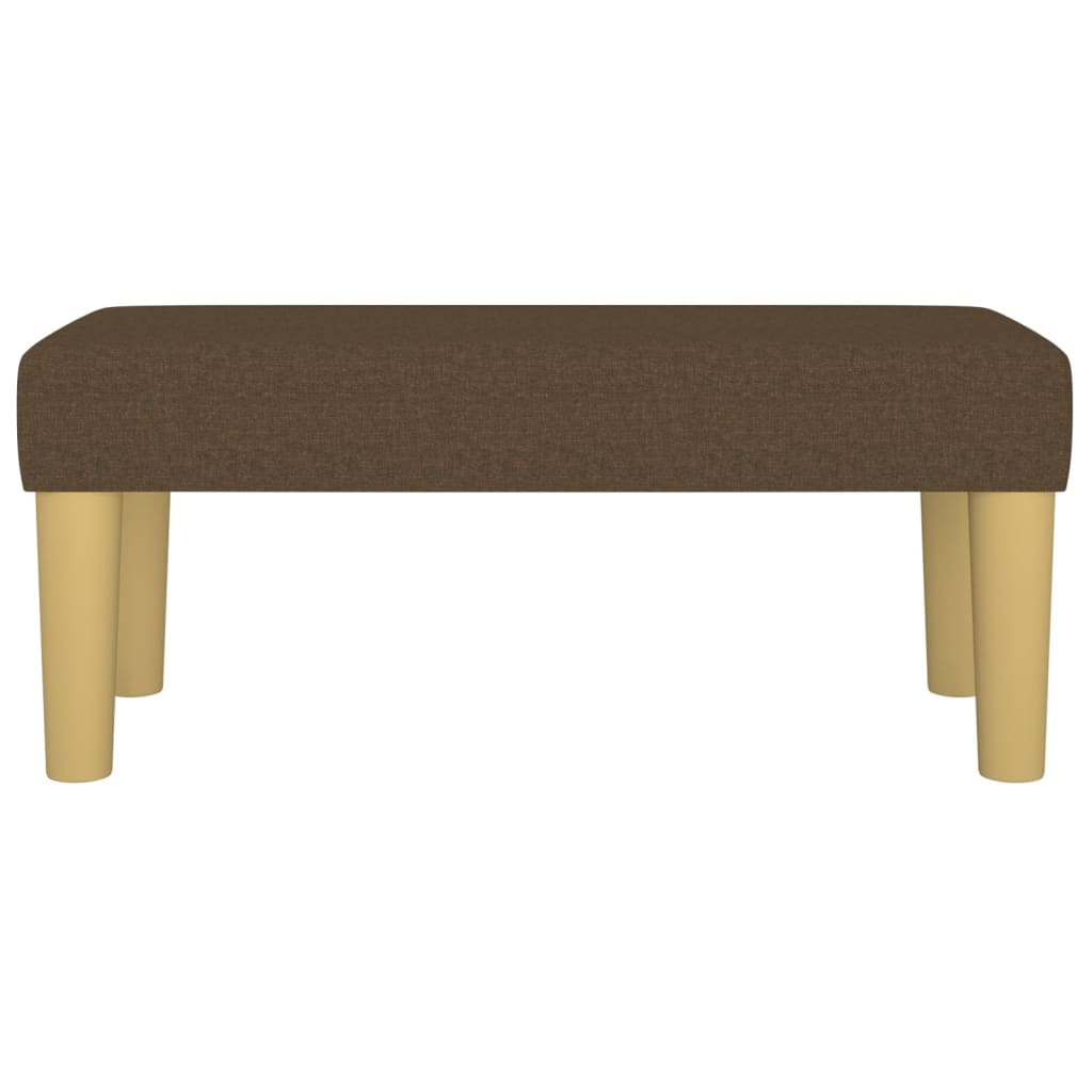 Banc Marron foncé 70x30x30 cm Tissu - XIOS