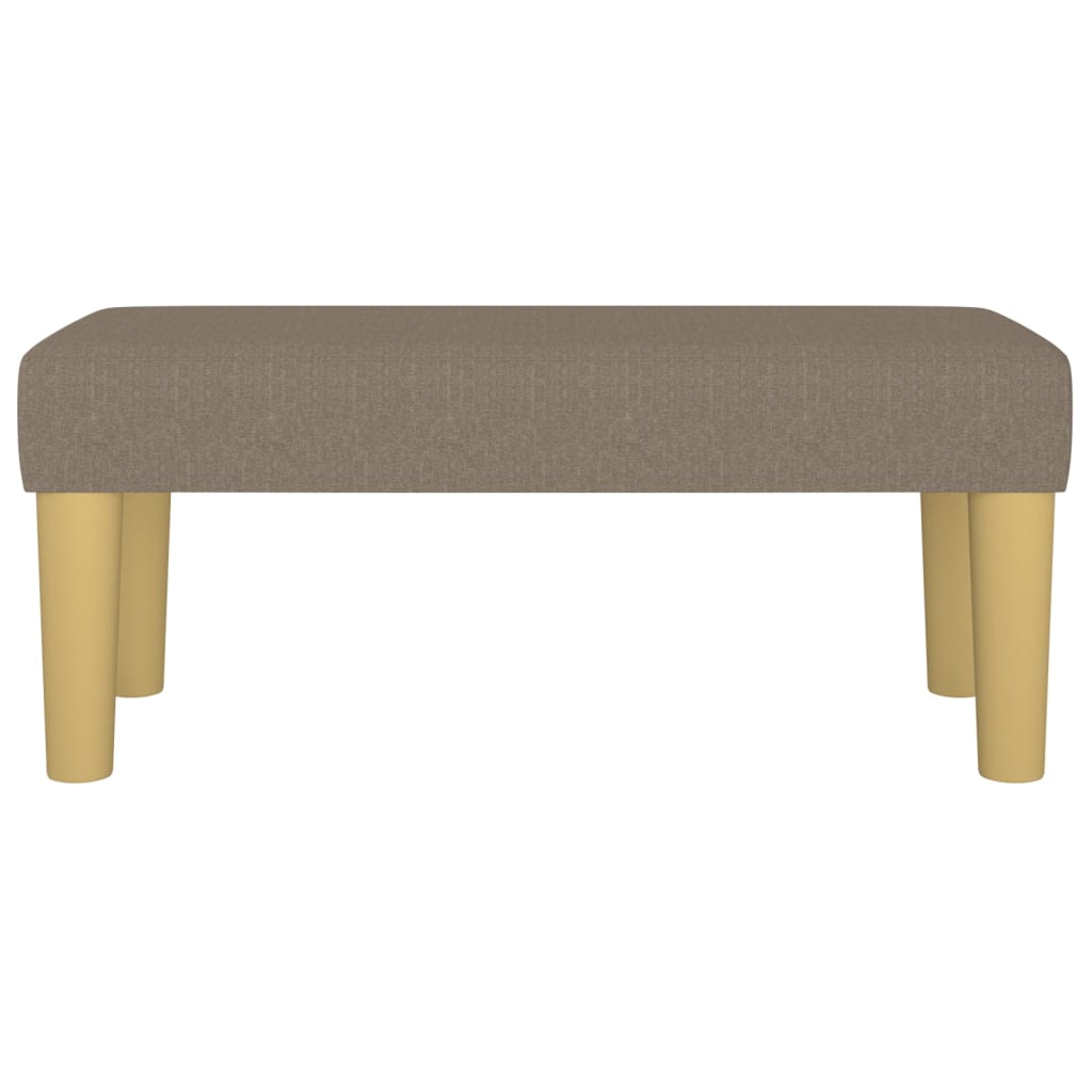 Banc Taupe 70x30x30 cm Tissu - XIOS