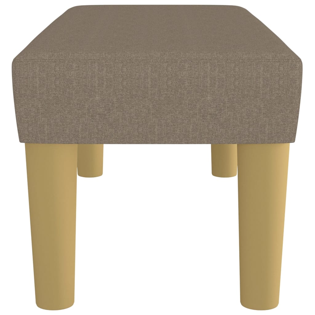 Banc Taupe 70x30x30 cm Tissu - XIOS