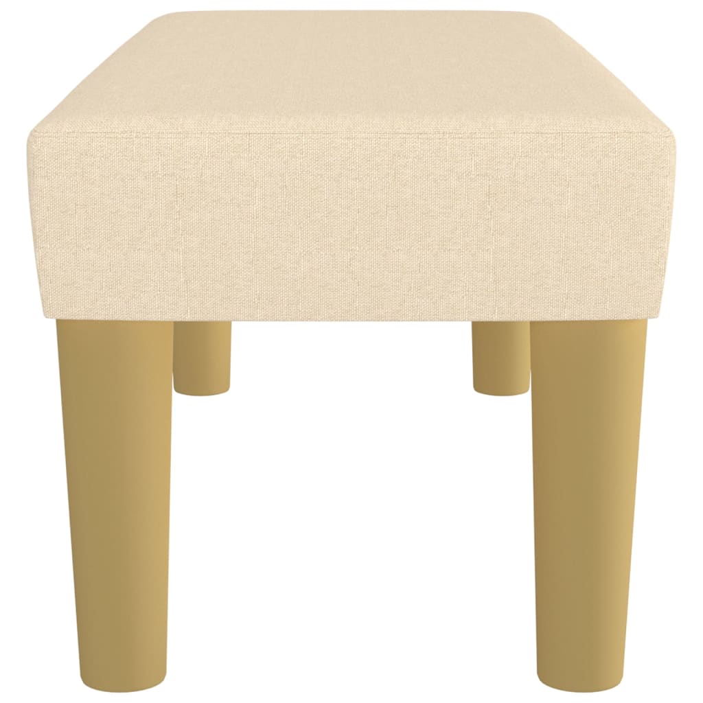 Banc Crème 70x30x30 cm Tissu - XIOS