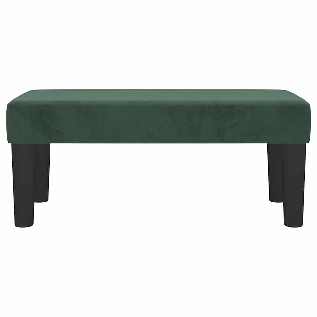 Banc Vert foncé 70x30x30 cm Velours - XIOS