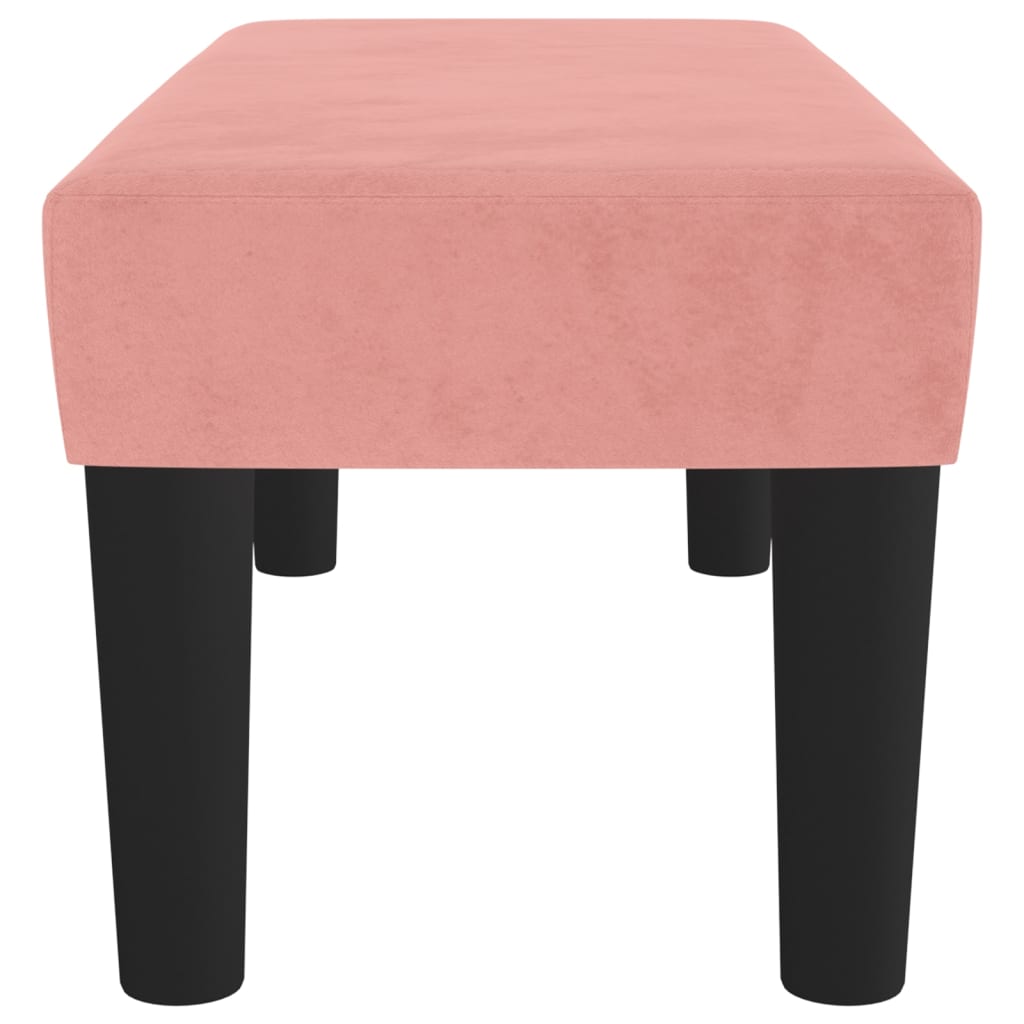 Banc Rose 70x30x30 cm Velours - XIOS