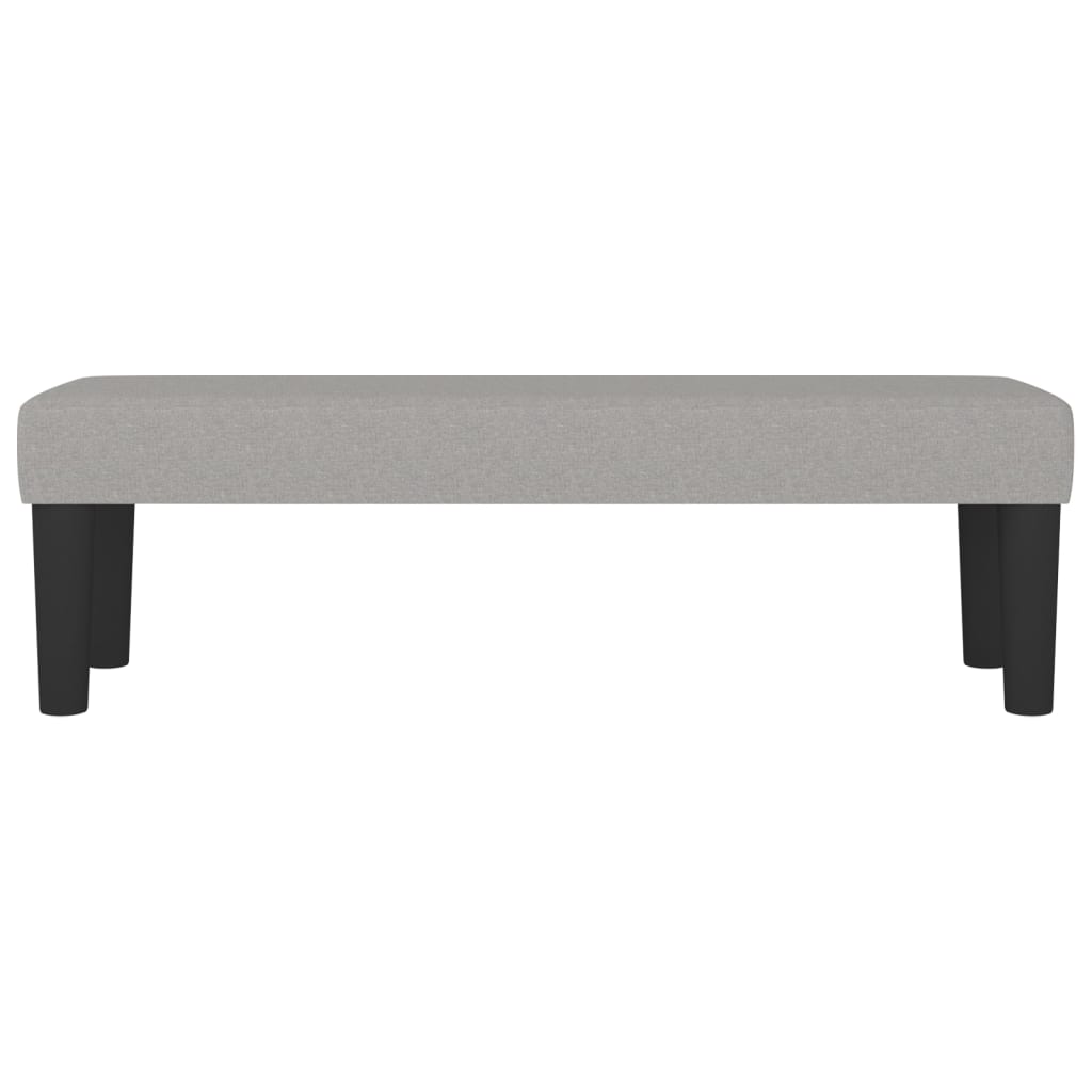 Banc Gris clair 100x30x30 cm Tissu - XIOS