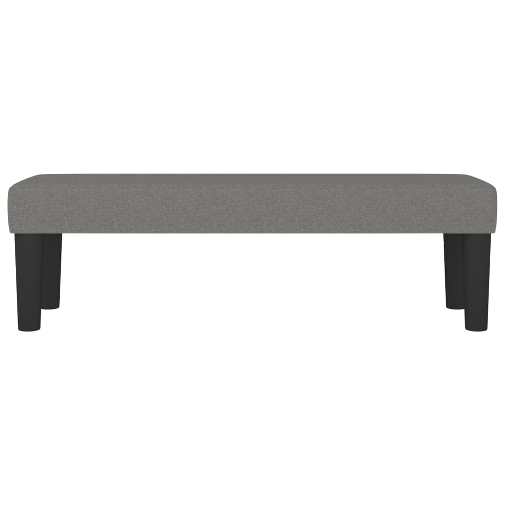 Banc Gris foncé 100x30x30 cm Tissu - XIOS