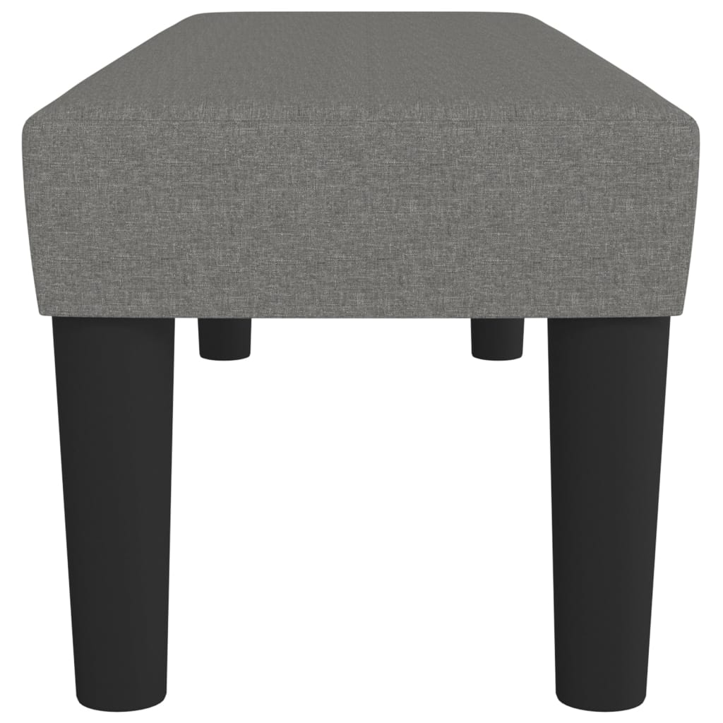 Banc Gris foncé 100x30x30 cm Tissu - XIOS