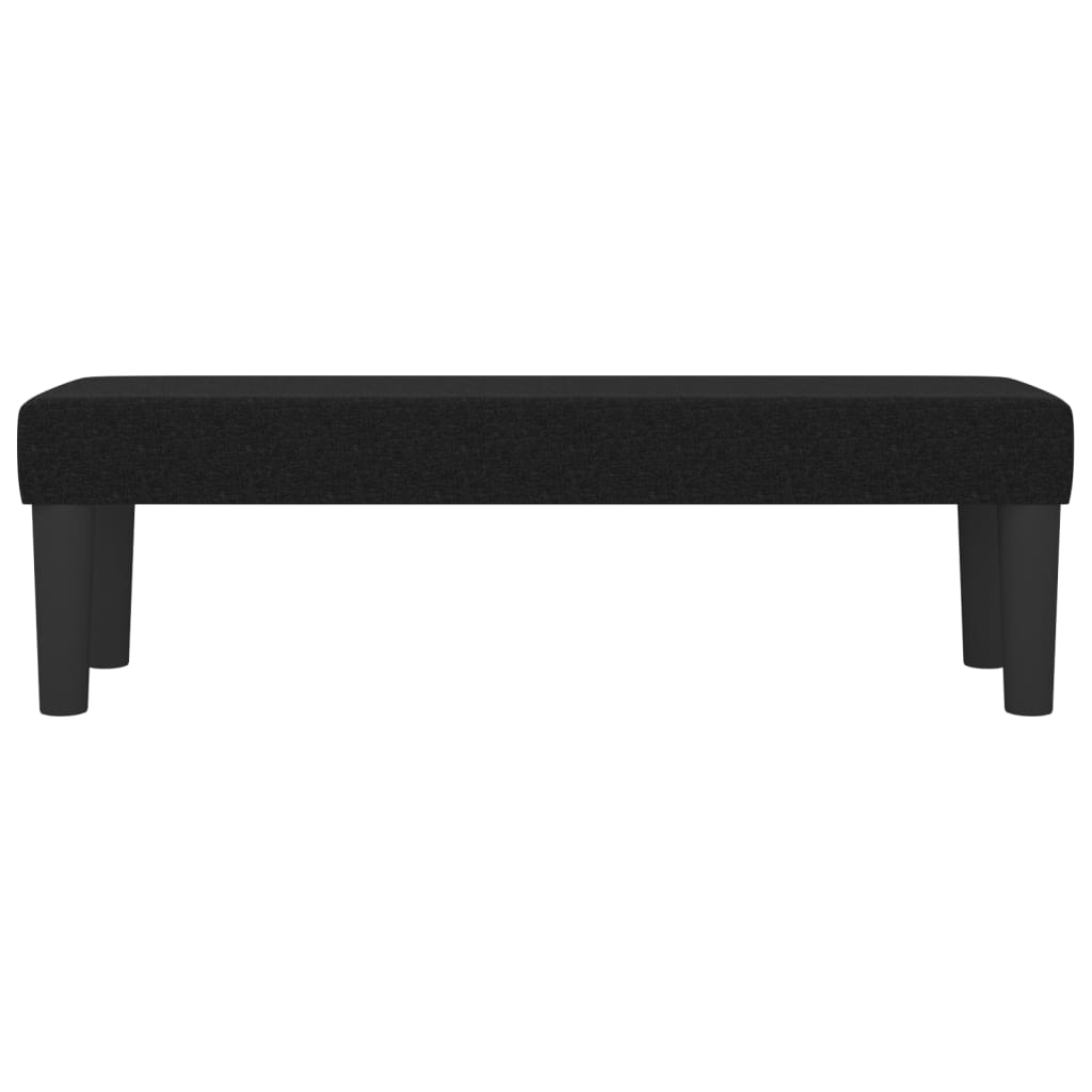 Banc Noir 100x30x30 cm Tissu - XIOS